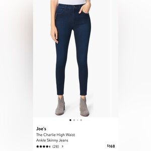 Joe’s Jeans The Charlie High Rise     Skinny Ankle